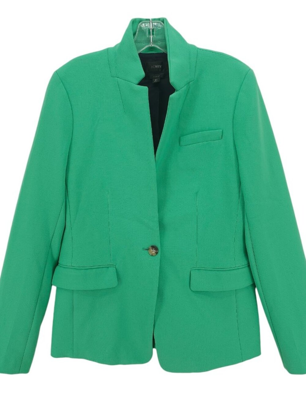 J CREW Regent Blazer Four Season Stretch Green Size 8T 8 Tall